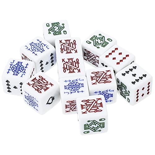 HANABASS 12 Stück Teiliges Lustiges Pokerwürfel Set Tragbare Spielwürfel und Chips für Ktv Bar und Partys Leicht zu Transportieren für Unterricht Outdoor und Reisen HANABASS 12 Stück Teiliges Lustiges Pokerwürfel Set Tragbare Spielwürfel und Chips für Ktv Bar und Partys Leicht zu Transportieren für Unterricht Outdoor und Reisen von HANABASS