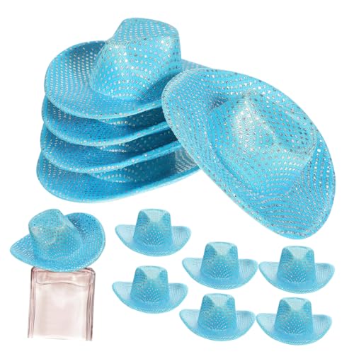 HANABASS 12 Stück Teiliges Mini Cowboy Hüte Glitzer Western Hüte aus Polyester für Partydekorationen DIY Basteln Flaschenaufsatz Vielseitige Mini Cowgirl für Geburtstag und Themenfeiern HANABASS 12 Stück Teiliges Mini Cowboy Hüte Glitzer Western Hüte aus Polyester für Partydekorationen DIY Basteln Flaschenaufsatz Vielseitige Mini Cowgirl für Geburtstag und Themenfeiern von HANABASS