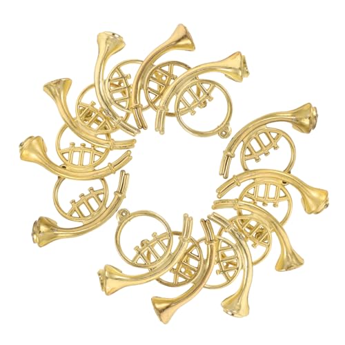 HANABASS 12 Stück Teiliges Miniatur Musikinstrumente Weihnachtsbaumdeko Kunststoff Trompete Goldfarben DIY Puppenhaus Zubehör Vielseitige Christbaumschmuck Ornamente HANABASS 12 Stück Teiliges Miniatur Musikinstrumente Weihnachtsbaumdeko Kunststoff Trompete Goldfarben DIY Puppenhaus Zubehör Vielseitige Christbaumschmuck Ornamente von HANABASS