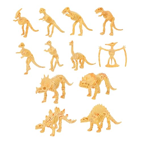 HANABASS 12 Stück Dinosaurier Modelle Spielzeug für Kinder Kleiner Dinosaurier Skelett Spielzeug für Kreative Entdeckung und Zimmerdekoration HANABASS 12 Stück Dinosaurier Modelle Spielzeug für Kinder Kleiner Dinosaurier Skelett Spielzeug für Kreative Entdeckung und Zimmerdekoration von HANABASS