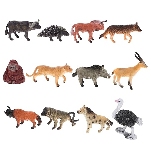 HANABASS 12 Stück Teiliges Set Miniatur Afrikanische Wildtiere Figuren Realistische Modelle für Heimdekoration Pädagogisches für Naturfreunde HANABASS 12 Stück Teiliges Set Miniatur Afrikanische Wildtiere Figuren Realistische Modelle für Heimdekoration Pädagogisches für Naturfreunde von HANABASS