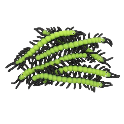 HANABASS 12 Stück Teiliges Stretchige TPR-zentipede Simulationstiere Realistische Flexible Horror-krabbler als Scherzspielzeug und Dekoration für Party und Goodie Bags HANABASS 12 Stück Teiliges Stretchige TPR-zentipede Simulationstiere Realistische Flexible Horror-krabbler als Scherzspielzeug und Dekoration für Party und Goodie Bags von HANABASS