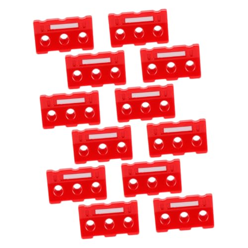 HANABASS 12 Stück Teiliges Verkehrssicherheits Spielset mit Roten Straßenbarrieren Verkehrskegeln und Schildern Verkehrsverständnis und Symbolerkennung Robustes Kunststoffmaterial von HANABASS