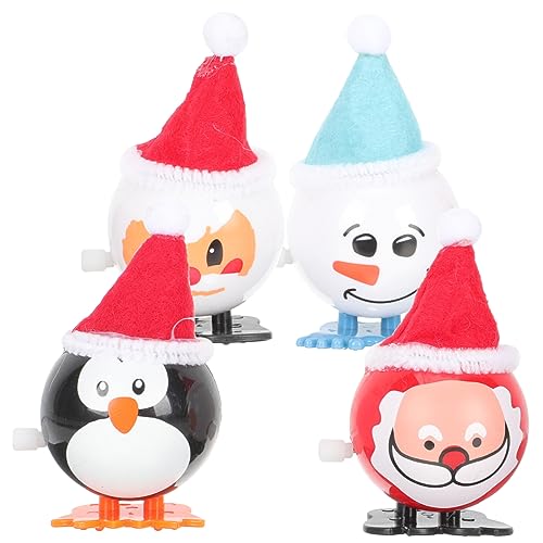 HANABASS 12 Stück Teiliges Weihnachts Aufziehspielzeug Lustige Mechanische Weihnachtsmann Schneemann Pinguin und Spitzhut Figuren Batteriefrei als Xmas Party HANABASS 12 Stück Teiliges Weihnachts Aufziehspielzeug Lustige Mechanische Weihnachtsmann Schneemann Pinguin und Spitzhut Figuren Batteriefrei als Xmas Party von HANABASS