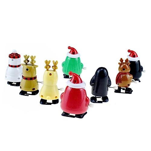 HANABASS 12 Stück Teiliges Weihnachts Aufziehspielzeug Wind Up Cartoon Design Sicher Für Kleinkinder Koordination Fantasie Spielspaß von HANABASS