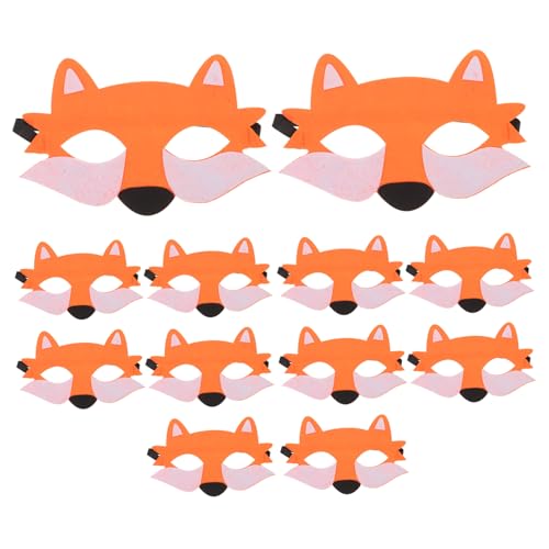 HANABASS 12 Stück Teiliges Wolf Masken aus Filz für Halbes Gesicht Realistische Tiermaske Halloween Kostüm Maskerade Cosplay Party Zubehör Detailreich und Vielseitig für Rollenspiele HANABASS 12 Stück Teiliges Wolf Masken aus Filz für Halbes Gesicht Realistische Tiermaske Halloween Kostüm Maskerade Cosplay Party Zubehör Detailreich und Vielseitig für Rollenspiele von HANABASS
