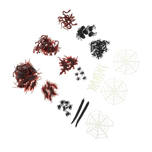 HANABASS 128 Stück Teiliges Halloween Party Set mit Realistischen Insekten Scherzspielzeug und Dekoration für Gruselige Feiern für Halloween Partys und Festlichkeiten HANABASS 128 Stück Teiliges Halloween Party Set mit Realistischen Insekten Scherzspielzeug und Dekoration für Gruselige Feiern für Halloween Partys und Festlichkeiten von HANABASS