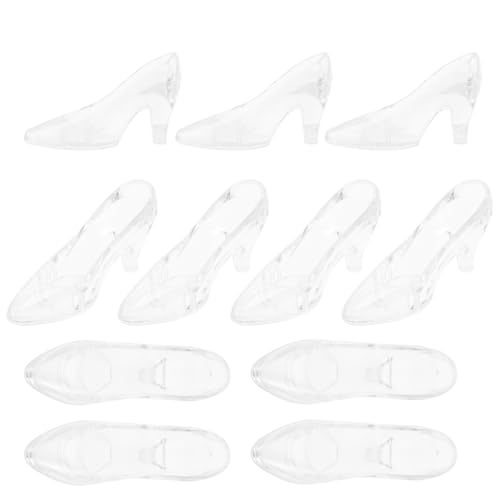 HANABASS 12Stücke Dekorative Kristallschuhe Transparente Mini High Heel Figuren für Zuhause und Büro Schuhdekoration für Garten und Bonsai Hochwertiges Acrylmaterial HANABASS 12Stücke Dekorative Kristallschuhe Transparente Mini High Heel Figuren für Zuhause und Büro Schuhdekoration für Garten und Bonsai Hochwertiges Acrylmaterial von HANABASS