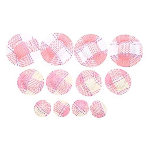 HANABASS 12Stücke Mini Gestreifter Hut Puppenzubehör für Puppen DIY Projekte Leicht und Sicher Verarbeitung für Kreative HANABASS 12Stücke Mini Gestreifter Hut Puppenzubehör für Puppen DIY Projekte Leicht und Sicher Verarbeitung für Kreative von HANABASS