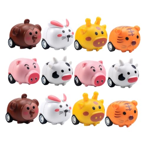 HANABASS 12Stücke Mini Rückziehautos für Niedliche Tiermotive Einfacher Rückziehmechanismus für Vorschulpartys Fördert Interaktion und Motorik Geschenkidee für Kleine HANABASS 12Stücke Mini Rückziehautos für Niedliche Tiermotive Einfacher Rückziehmechanismus für Vorschulpartys Fördert Interaktion und Motorik Geschenkidee für Kleine von HANABASS