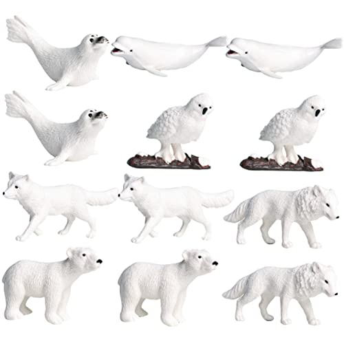 HANABASS 12Stücke Teiliges Arktische Tiere Miniaturfiguren für Tiermodell Schreibtischdekoration Themenpartys und Geburtstagsgeschenke HANABASS 12Stücke Teiliges Arktische Tiere Miniaturfiguren für Tiermodell Schreibtischdekoration Themenpartys und Geburtstagsgeschenke von HANABASS