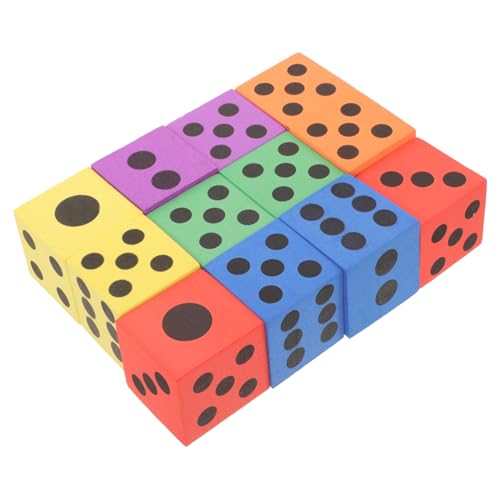 HANABASS 12Stücke Teiliges Würfelset für Bunte Spielwürfel für Kreative Lernspiele für Drinnen und Draußen Groß für Ab Jahren HANABASS 12Stücke Teiliges Würfelset für Bunte Spielwürfel für Kreative Lernspiele für Drinnen und Draußen Groß für Ab Jahren von HANABASS