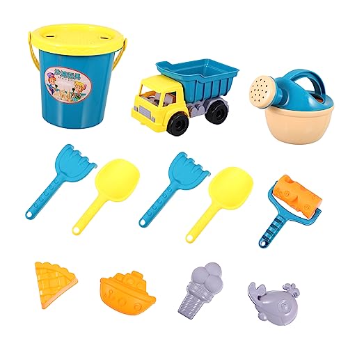 HANABASS 13 Stück Strandspielzeug Teiliges Sandspielzeug für Jungen und Sandbucket und Transportwagen für Kreatives im Sand und Wasser HANABASS 13 Stück Strandspielzeug Teiliges Sandspielzeug für Jungen und Sandbucket und Transportwagen für Kreatives im Sand und Wasser von HANABASS