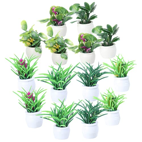 HANABASS 14 Stück Teiliges Mini Bonsai Modell Realistische DIY Mikrolandschaft Dekoration Verarbeitung Langlebige Miniatur Topfpflanzen für Puppenhaus und Sandtisch Zubehör HANABASS 14 Stück Teiliges Mini Bonsai Modell Realistische DIY Mikrolandschaft Dekoration Verarbeitung Langlebige Miniatur Topfpflanzen für Puppenhaus und Sandtisch Zubehör von HANABASS