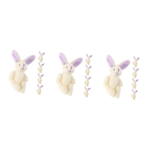 HANABASS 15 Stck. Teiliges Mini Plüsch Kaninchen Weicher Kuscheliger Hase mit Gelenken Kleine Süße Hasenfigur als Taschenanhänger und Partydeko für Mädchen Kawaii Geburtstagsdeko HANABASS 15 Stck. Teiliges Mini Plüsch Kaninchen Weicher Kuscheliger Hase mit Gelenken Kleine Süße Hasenfigur als Taschenanhänger und Partydeko für Mädchen Kawaii Geburtstagsdeko von HANABASS