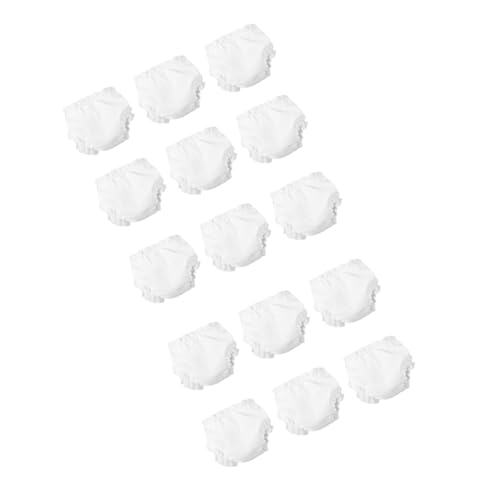 HANABASS 15 Stück Babykleidung und Unterwäsche Kind Höschen für Puppen Windeln dekorative Slips Mädchen Stoff Weiß von HANABASS