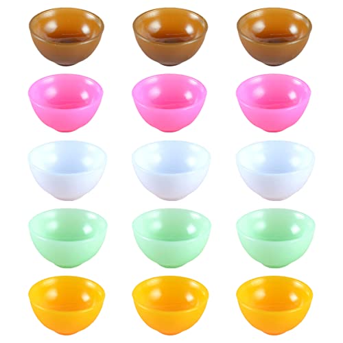 HANABASS 15 Stück Mini-besteck Mini- -schalenornament Miniatur -Geschirr Miniatur-schüssel Mini- -schüssel-Dekorationen Sie Hauszubehör Miniaturhausmöbel Miniaturschalen PVC von HANABASS