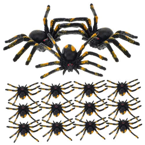 HANABASS 15 Stück Teiliges Halloween Deko Realistische Kleine Simulation Spinnen Bunten Farben Gruselige Party und Kostüm Requisiten für Karneval Streiche und Horror Atmosphäre HANABASS 15 Stück Teiliges Halloween Deko Realistische Kleine Simulation Spinnen Bunten Farben Gruselige Party und Kostüm Requisiten für Karneval Streiche und Horror Atmosphäre von HANABASS