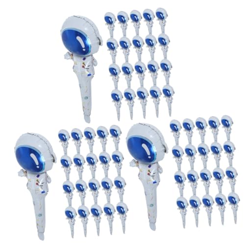 HANABASS 150 Stck. Astronaut Folienballons Aufblasbar Handlich Aluminiumfolie Partydeko für Innen und Außen Weltraum Thema für Geburtstag Fotorequisiten Festliche Raumgestaltung von HANABASS