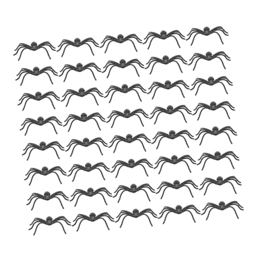 HANABASS 150stücke Mini-Spinnen Aus Kunststoff Für Halloween-Dekorationen Gruselige Streich-Requisiten Für Spukhaus-Horror Realistische Spinnendekorationen Halloween-Spinnen Falsche von HANABASS