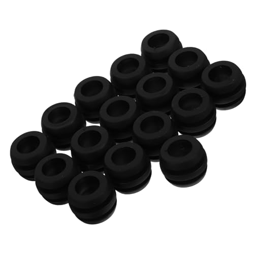 HANABASS 16 Stück Kicker Zubehör Fußball Kicker-Stoßstange Tischfussball Teile Kickerlagerstangen Kickertischplatte Lagerstange Kickerbuchse Zubehör für Kickerspiele Plastik Black von HANABASS