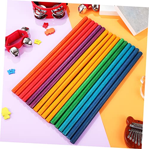 HANABASS 16 Stück Teiliges Buntes Holz Rhythmus Stick Pädagogisches Percussion Instrument für Glatte Oberfläche Sichere Verarbeitung Fördert Rhythmusgefühl und Musikalische Entwicklung HANABASS 16 Stück Teiliges Buntes Holz Rhythmus Stick Pädagogisches Percussion Instrument für Glatte Oberfläche Sichere Verarbeitung Fördert Rhythmusgefühl und Musikalische Entwicklung von HANABASS