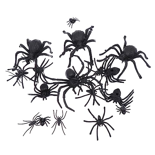 HANABASS 16 Stück Teiliges Halloween Spinnen Set aus Kunststoff Realistische Simulation Gruselige Deko und Streichspielzeug für Party Karneval und Halloween Kleine und Widerliche Spinnen HANABASS 16 Stück Teiliges Halloween Spinnen Set aus Kunststoff Realistische Simulation Gruselige Deko und Streichspielzeug für Party Karneval und Halloween Kleine und Widerliche Spinnen von HANABASS
