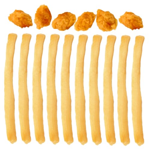 HANABASS 16 Stück Teiliges Künstliche Pommes Frites und Hähnchenstücke Realistische Fake Food Modelle Vielseitig für Spielküche Dekoration Fotorequisiten und Kreative Spiele HANABASS 16 Stück Teiliges Künstliche Pommes Frites und Hähnchenstücke Realistische Fake Food Modelle Vielseitig für Spielküche Dekoration Fotorequisiten und Kreative Spiele von HANABASS