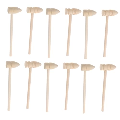 HANABASS 16 Stück Teiliges Mini Holzhammer für Sichere Holzspielzeug Hämmer Vielseitige Klopfwerkzeuge für Eltern Junge Mädchen Spiele zum Schlagen von Goldenen Eiern und Lernspielzeug HANABASS 16 Stück Teiliges Mini Holzhammer für Sichere Holzspielzeug Hämmer Vielseitige Klopfwerkzeuge für Eltern Junge Mädchen Spiele zum Schlagen von Goldenen Eiern und Lernspielzeug von HANABASS