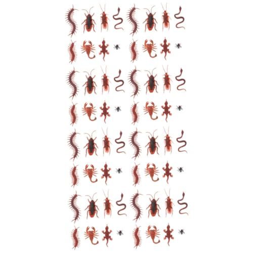 HANABASS 160 Stück Teiliges Realistische Kunststoff Insekten und Reptilien Simulation von Schlange Kakerlake Gecko und Gruselige Halloween Deko und Streichspielzeug für Party und HANABASS 160 Stück Teiliges Realistische Kunststoff Insekten und Reptilien Simulation von Schlange Kakerlake Gecko und Gruselige Halloween Deko und Streichspielzeug für Party und von HANABASS