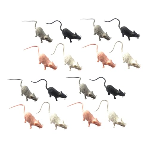 HANABASS 16st Kleines Mausmodell Streich Mini- -Figur Gartendekoration Spielzeugmaus Plastikmaus Realistische Mausfigur Realistischer Mausstreich Gefälschte PVC von HANABASS