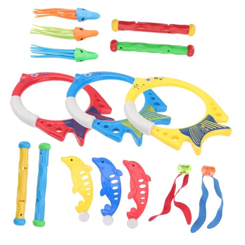 HANABASS 17 Stück Teiliges Taucher Wasserspielzeug Bunte Unterwasser Sinkspielzeuge mit Tauchringen Sticks Meeresbewohner für Schwimmbad Sommerspaß Zufällige Farbe Zufällige Farbe HANABASS 17 Stück Teiliges Taucher Wasserspielzeug Bunte Unterwasser Sinkspielzeuge mit Tauchringen Sticks Meeresbewohner für Schwimmbad Sommerspaß Zufällige Farbe Zufällige Farbe von HANABASS