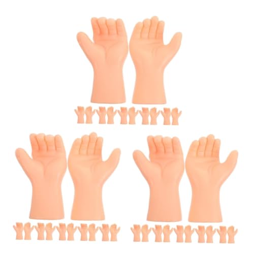 HANABASS 18 Paare Realistische Plastik Puppenhände Kleine Hände Puppenzubehör DIY Ersatzteile für Basteln und Puppenherstellung von HANABASS