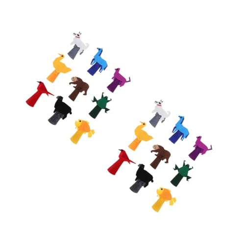 HANABASS 18 Stck. Teiliges Fingerpuppen Set aus Filz mit Niedlichen Cartoon Tieren Leichte und Tragbare Handpuppen für Kleinkinder für Kreatives Erzählen und Spielerisches Lernen Unterwegs HANABASS 18 Stck. Teiliges Fingerpuppen Set aus Filz mit Niedlichen Cartoon Tieren Leichte und Tragbare Handpuppen für Kleinkinder für Kreatives Erzählen und Spielerisches Lernen Unterwegs von HANABASS