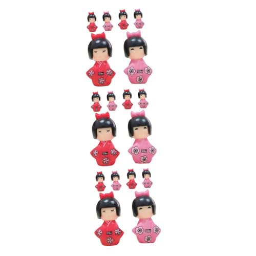 HANABASS 18 Stck. Teiliges Mini Japanische Kimono Puppen Traditionelle Handgefertigte Asiatische Dekorative Figuren Für Heim und Restaurant Dekoration von HANABASS