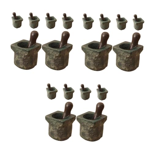 HANABASS 18 Stck. Teiliges Miniatur Stein Deko Realistische Kleine Töpfe für Puppenhaus DIY Mini Szene Vielseitige Miniatur Accessoires für Wohnkultur Büro Sandtisch Küchenmodell HANABASS 18 Stck. Teiliges Miniatur Stein Deko Realistische Kleine Töpfe für Puppenhaus DIY Mini Szene Vielseitige Miniatur Accessoires für Wohnkultur Büro Sandtisch Küchenmodell von HANABASS