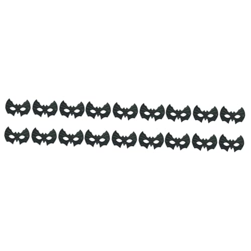 HANABASS 18 Stück Fledermausmaske Partyzubehör Halloween Fledermaus-cosplay-masken Schwarz von HANABASS