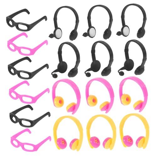 HANABASS 18 Stück Mini Kopfhörer Und Sonnenbrillen Zubehör Für Puppen Miniatur Headsets Ohrhörer Puppen Mini Headset Mini Zubehör Puppen Headset Requisiten DIY Brillen Requisiten HANABASS 18 Stück Mini Kopfhörer Und Sonnenbrillen Zubehör Für Puppen Miniatur Headsets Ohrhörer Puppen Mini Headset Mini Zubehör Puppen Headset Requisiten DIY Brillen Requisiten von HANABASS