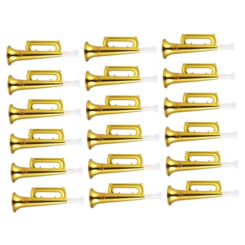 HANABASS 18 Stück Teiliges Goldenes Plastik Trumpetenset Sportliche Cheer Hörner mit Ergonomischem Griff Langlebige Tragbare Lärmmacher für Konzerte Geburtstage und Sportveranstaltungen HANABASS 18 Stück Teiliges Goldenes Plastik Trumpetenset Sportliche Cheer Hörner mit Ergonomischem Griff Langlebige Tragbare Lärmmacher für Konzerte Geburtstage und Sportveranstaltungen von HANABASS