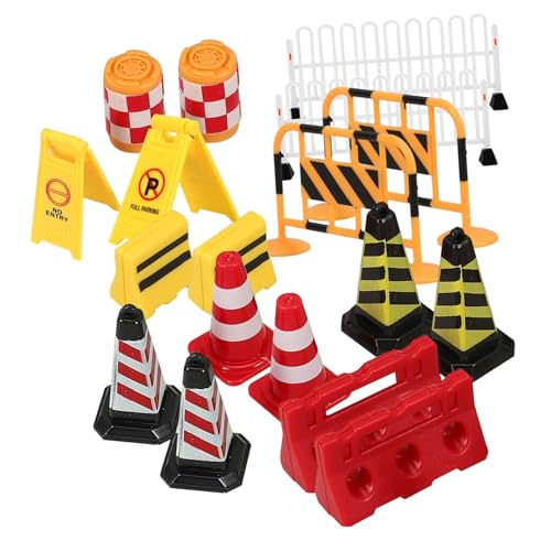 HANABASS 18 Stück Teiliges Miniatur Verkehrszeichen Spielset aus Stabilem Realistisches Straßensperren zur Verkehrssicherheit Pädagogisch für Lernen HANABASS 18 Stück Teiliges Miniatur Verkehrszeichen Spielset aus Stabilem Realistisches Straßensperren zur Verkehrssicherheit Pädagogisch für Lernen von HANABASS