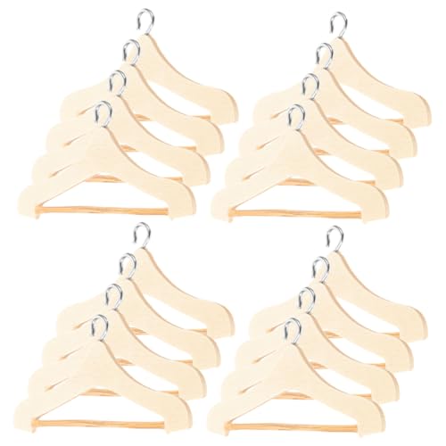 HANABASS 18Stücke Mini Kleiderbügel für Puppen Teiliges für Puppenkleidung und Puppenhaus Langlebig Praktische Aufbewahrungslösung für Ihre HANABASS 18Stücke Mini Kleiderbügel für Puppen Teiliges für Puppenkleidung und Puppenhaus Langlebig Praktische Aufbewahrungslösung für Ihre von HANABASS