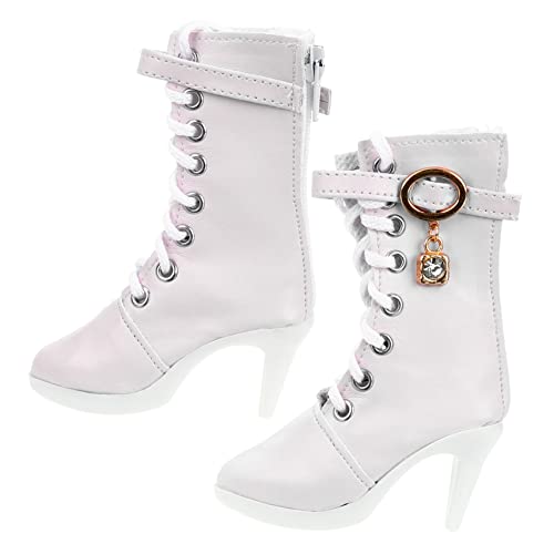 HANABASS 1Paar Hochhackige Puppenschuhe für Puppen Weiße Stiefel Zubehör für Puppen Outfits zum Verkleiden HANABASS 1Paar Hochhackige Puppenschuhe für Puppen Weiße Stiefel Zubehör für Puppen Outfits zum Verkleiden von HANABASS