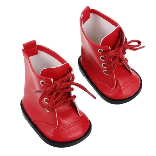 HANABASS 1Paar Puppenschuhe aus PU Leder Stiefel für Mädchenpuppen Stylisches Puppenzubehör Leicht zu Reinigen Passform für Puppenbekleidung Langlebig und Charmant HANABASS 1Paar Puppenschuhe aus PU Leder Stiefel für Mädchenpuppen Stylisches Puppenzubehör Leicht zu Reinigen Passform für Puppenbekleidung Langlebig und Charmant von HANABASS