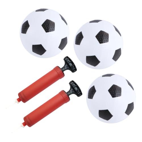 HANABASS 1Satz Aufblasbare Fußbälle für Teiliges Weiße Bälle Rote Pumpen Strapazierfähiges Indoor und Outdoor für Jungen HANABASS 1Satz Aufblasbare Fußbälle für Teiliges Weiße Bälle Rote Pumpen Strapazierfähiges Indoor und Outdoor für Jungen von HANABASS