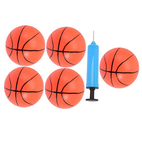 HANABASS 1Satz Aufblasbares Mini Basketball für Teilig Bälle À Pumpe für Drinnen und Draußen Fördert die Eltern Junge Mädchen Interaktion und Körperliche Aktivität von HANABASS