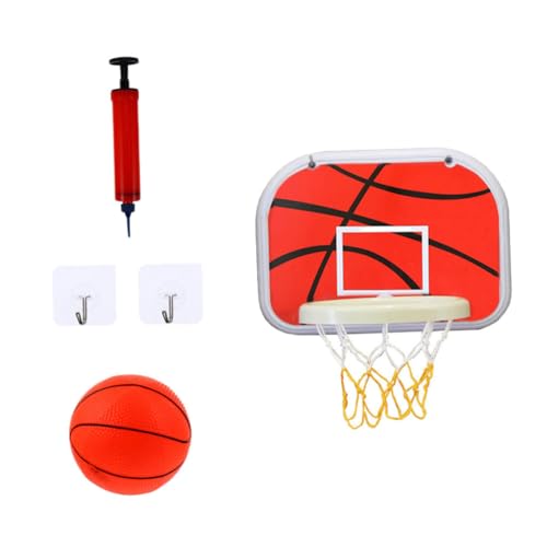 HANABASS 1Satz Basketballkorb für Wandmontage Basketballspielzeug für Innenräume Basketball Luftpumpe und Haken aus Hochwertigem Sicher und Langlebig von HANABASS
