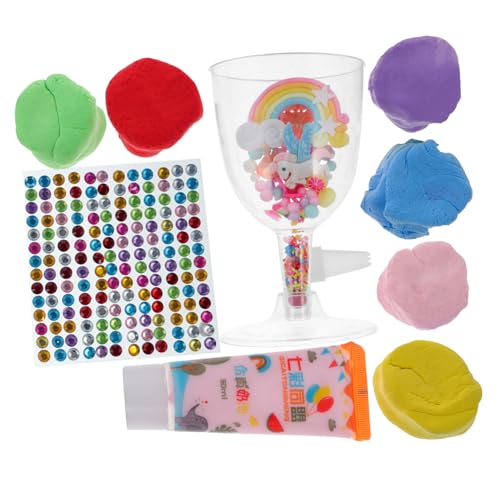 HANABASS 1Satz DIY Modellierset für Ultraleichtem Polymer mit Farben für Kreative Eiscremebecher und Desserts für Bastelprojekte zu Hause Schule von HANABASS