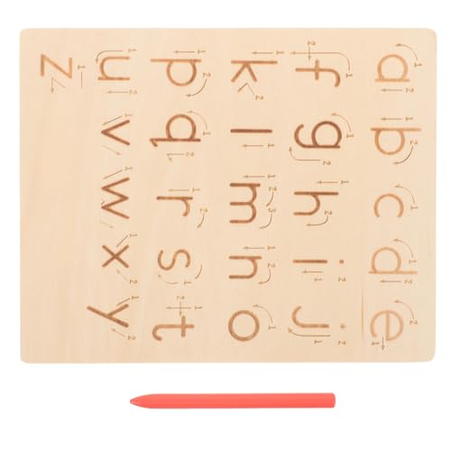 HANABASS 1Satz Doppelseitiges Holz Tracing Board für Pädagogisches Übungsbrett für Alphabet und Zahlen für Kreatives Lernen und Spielspaß Zuhause HANABASS 1Satz Doppelseitiges Holz Tracing Board für Pädagogisches Übungsbrett für Alphabet und Zahlen für Kreatives Lernen und Spielspaß Zuhause von HANABASS