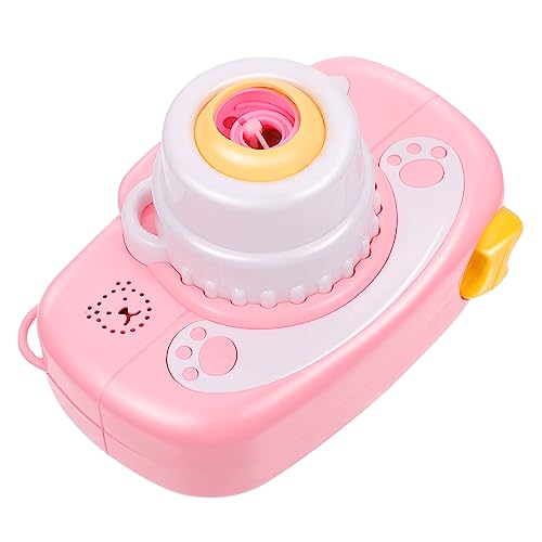 HANABASS 1Satz Elektrische Blasenmaschine mit Musik Cartoon Bubble Kamera für Partys und Outdoor Aktivitäten Leicht und Tragbar mit Soundeffekten und Attraktivem Design von HANABASS