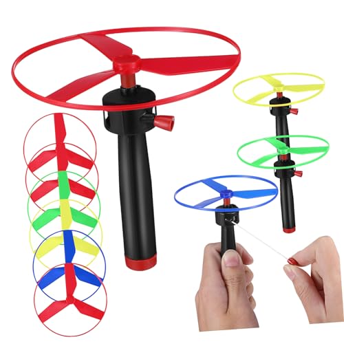 HANABASS 1Satz Fliegende Untertassen Spielzeugset Launcher Disc Spielzeuge für Leicht Bedienbar Sicher für Outdoor Aktivitäten Interaktives im Freien von HANABASS